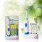 Waterproof Rotation Ultrasonic Electric Toothbrush With 3pcs Replacement Brush Head - Blue